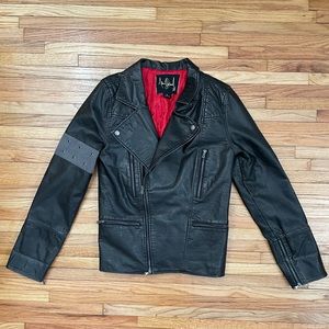 Michael Jackson ONE Cirque Du Soleil - Black Faux Leather Moto Jacket
